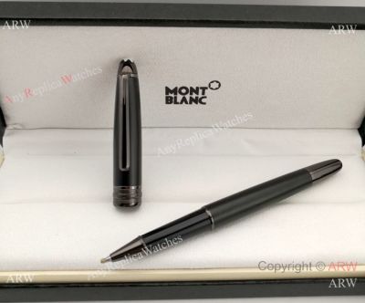2019 Fake Montblanc Meisterstuck All Black Matte Rollerball pen